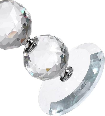 حامل شمعدان زجاجي شفاف حامل شمعدان كريستالي مكون من 3 قطع مركزية مثالية لحفلات الزفاف وأعياد الميلاد والعطلات in Kuwait