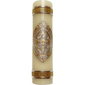 Saint Benedict Framed Medal Unique Candle Cirio de San Benito Protection