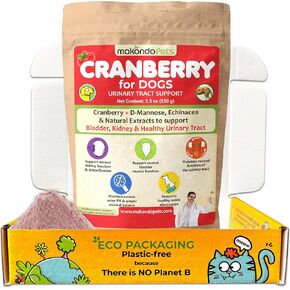 Dog Cranberry Supplement - Natural Dog UTI Treatment & Kidney Support for Dogs. Dog Supplement Powder Same as Cranberry Pills for Dogs. Puppy Supplies for Dog Pee Health - Dog Incontinence Product