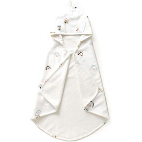 MakeMake Organics Organic Cotton Hooded Towel Baby Toddler GOTS Certified Organic Cotton Beach Poncho Towel Large Absorbent Non Toxic Neutral (Safari, 35"x35") in Saudi Arabia