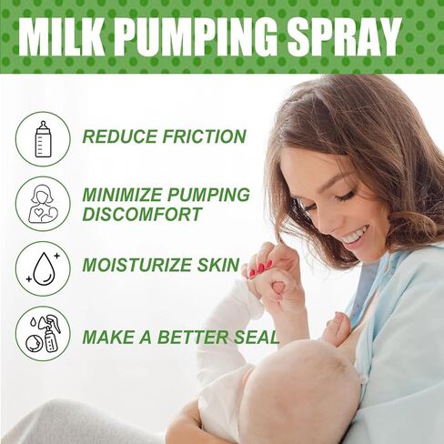 رذاذ ضخ الحليب 4 أونصة، يساعد على التهاب الحلمات والقنوات المسدودة، مادة تشحيم عضوية لدروع الثدي والحواف، رذاذ مضخة الثدي النباتي، طبيعي وخالي من اللانولين، صنع في الولايات المتحدة الأمريكية in Kuwait