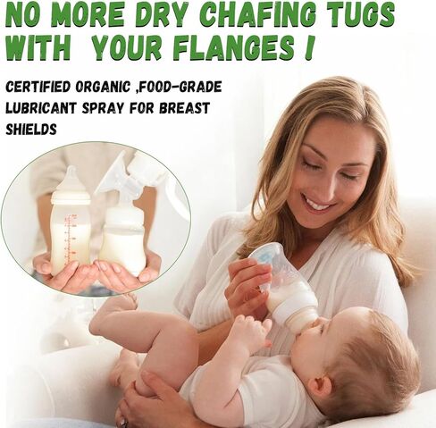 رذاذ ضخ الحليب 4 أونصة، يساعد على التهاب الحلمات والقنوات المسدودة، مادة تشحيم عضوية لدروع الثدي والحواف، رذاذ مضخة الثدي النباتي، طبيعي وخالي من اللانولين، صنع في الولايات المتحدة الأمريكية in Kuwait