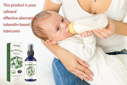 رذاذ ضخ الحليب 4 أونصة، يساعد على التهاب الحلمات والقنوات المسدودة، مادة تشحيم عضوية لدروع الثدي والحواف، رذاذ مضخة الثدي النباتي، طبيعي وخالي من اللانولين، صنع في الولايات المتحدة الأمريكية in Kuwait