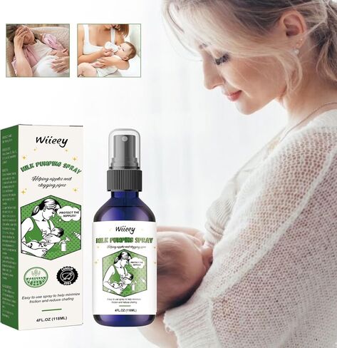 رذاذ ضخ الحليب 4 أونصة، يساعد على التهاب الحلمات والقنوات المسدودة، مادة تشحيم عضوية لدروع الثدي والحواف، رذاذ مضخة الثدي النباتي، طبيعي وخالي من اللانولين، صنع في الولايات المتحدة الأمريكية in Kuwait