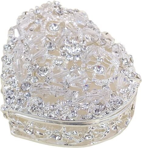 Lassos Boutique 2" Heart Silver Wedding Arras Set, Silver Arras para Boda with Silver Unity Coins in Saudi Arabia