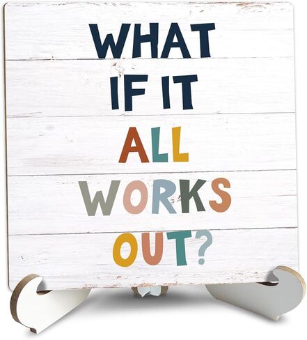 Rustic Wood Sign Wall Hanging Decor Wood Sign Plaque Decorative Home Decor Motivational Decorative Plaque Sign - DL619 in Kuwait