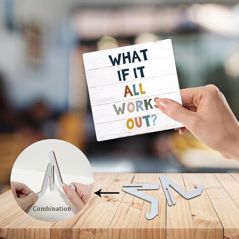 Rustic Wood Sign Wall Hanging Decor Wood Sign Plaque Decorative Home Decor Motivational Decorative Plaque Sign - DL619 in Kuwait