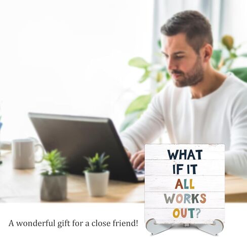 Rustic Wood Sign Wall Hanging Decor Wood Sign Plaque Decorative Home Decor Motivational Decorative Plaque Sign - DL619 in Kuwait