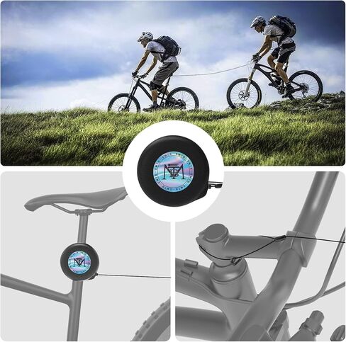 حبل سحب الدراجة EMTB للرجال والنساء، نظام سحب حبل سحب الدراجة للبالغين للرحلات الطويلة MTB وركوب الدراجات | حبل سحب قابل للتمدد للركوب مع الأصدقاء | متوافق مع أي دراجة | سعة الحمولة 265 رطل in Kuwait