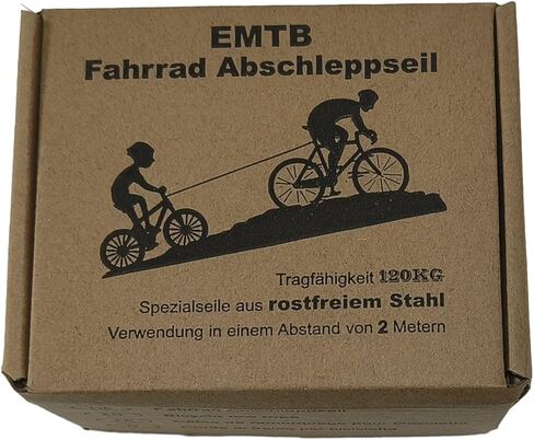 حبل سحب الدراجة EMTB للرجال والنساء، نظام سحب حبل سحب الدراجة للبالغين للرحلات الطويلة MTB وركوب الدراجات | حبل سحب قابل للتمدد للركوب مع الأصدقاء | متوافق مع أي دراجة | سعة الحمولة 265 رطل in Kuwait