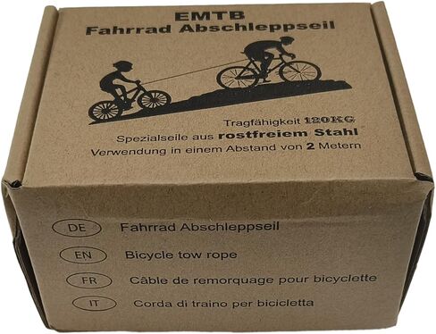 حبل سحب الدراجة EMTB للرجال والنساء، نظام سحب حبل سحب الدراجة للبالغين للرحلات الطويلة MTB وركوب الدراجات | حبل سحب قابل للتمدد للركوب مع الأصدقاء | متوافق مع أي دراجة | سعة الحمولة 265 رطل in Kuwait
