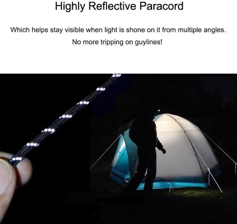 حبل باراكورد/مظلة 550 رطل من Woltechz - 100 قدم 100% نايلون Mil-Spec النوع III حبل باراكورد 10 حبلا رائع للأساور والأسهم التكتيكية للبقاء على قيد الحياة والتخييم والمشي لمسافات طويلة، وربطات عنق (أسود) in Kuwait