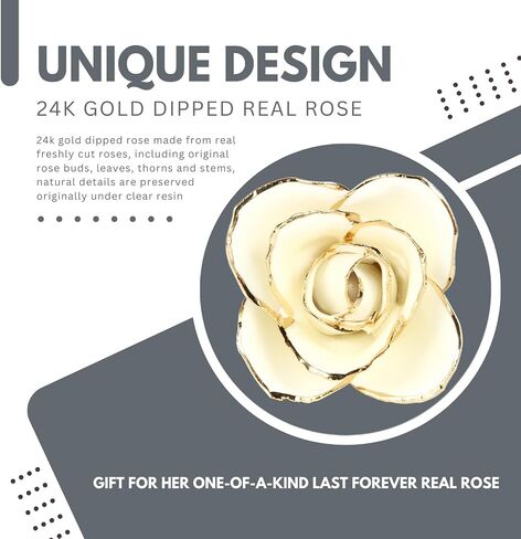 MUEAST 24K Gold Rose Birthday Mother's Day Valentine's Day for Mom Daughter Wife Girlfriend Sister Gold Dipped Rose Gifts (Black Rose with Stand) in Kuwait