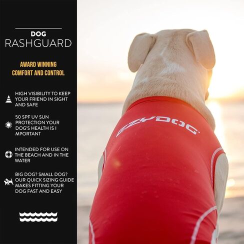 EzyDog Rashguard, X-Small, Red in Kuwait