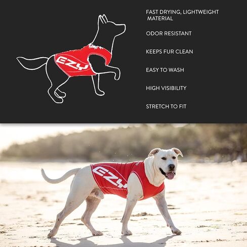 EzyDog Rashguard, X-Small, Red in Kuwait