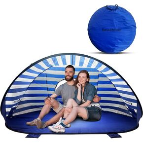 Beachium - Beach Tent | UPF 50+ Sun Protection | Instant Pop Up | 3-4 Person Tent | Lightweight Shade | Portable Beach Umbrella Tent for Camping in Saudi Arabia