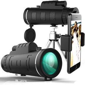 Monocular Telescope for Smartphone, 40x60 High Power HD Waterproof Monocular with BAK4 Prism and FMC Coating, Ideal for Bird Watching, Sports, Concerts in Kuwait