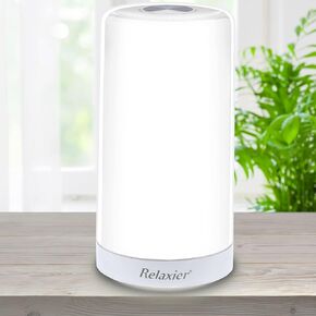 ريلاكسيار مصباح اضاءة ابيض 10000 لوكس مع وظيفة الذاكرة الذكية - ضوء ابيض LED خال من الاشعة فوق البنفسجية - تحكم باللمس 360 درجة مع 5 مستويات سطوع قابلة للتعديل - 1802G in Kuwait