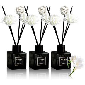 3 Pack Reed Diffuser Set,Reed Essential Oil Diffuser with Diffuser Stick,5oz (150ml) x 3,Long Lasting Indoor Air Freshener,Reed Diffuser for Bedroom Bathroom Home Decor (Bluebell) in Kuwait