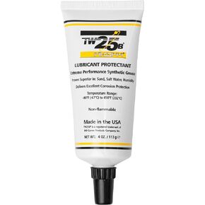 Mil-Comm TW25B قسط الأسلحة النارية والشحوم بندقية 4 أوقية أنبوب طرف مدبب، مواد التشحيم الاصطناعية