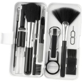 مجموعة تنظيف إلكترونية 18 في 1 من هوفنوغشوين، أدوات تنظيف الكمبيوتر المحمول الاحترافية المحمولة مع فرشاة، مجموعة تنظيف كمبيوتر متعددة الوظائف تصميم مضغوط لسماعات الأذن/الكمبيوتر المحمول/الهاتف/الشاشة/الكاميرا in Kuwait