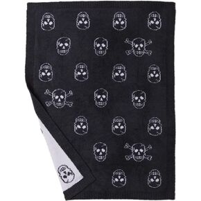 Barefoot Dreams CozyChic Skull Stroller Blanket (Infant) Carbon/Almond One Size in Kuwait