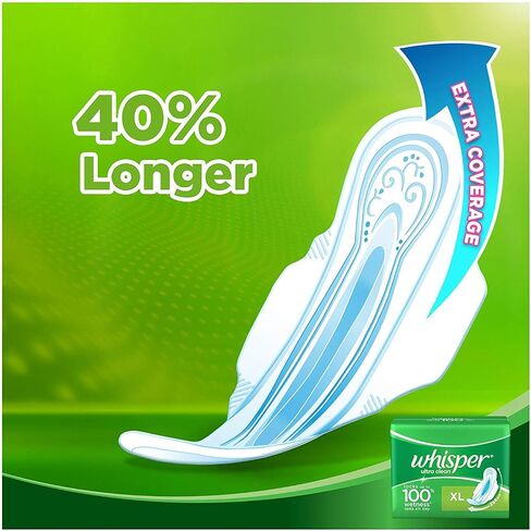 Whisper Ultra Clean XL Wings Sanitary Pad (Pack of 15) in Saudi Arabia