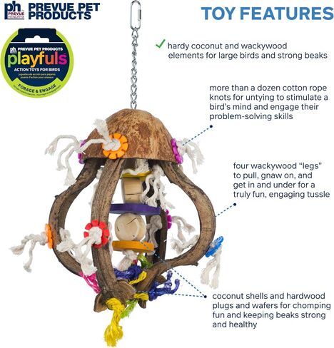 Prevue Pet Products 60062671: Jellyfish Bird Toy in Saudi Arabia
