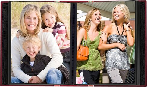 Fabric Ribbon Cover Photo Album 100 Pockets Hold 4x6 Photos, Red in Saudi Arabia