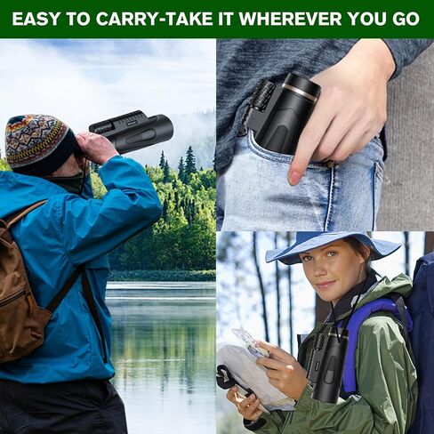 تلسكوب احادي العين HD 12×50 مع محول هاتف ذكي من هابيلاستي مع حامل ثلاثي مطور عالي الطاقة مع رؤية واضحة منخفضة الاضاءة للبالغين، منشور FMC BAK4، معدات لمشاهدة الطيور in Kuwait