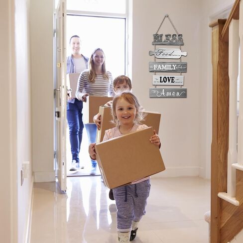 بارك الطعام قبل أن نوقع مزرعة المطبخ ديكور الحائط ريفي غرفة الطعام جدار الفن ديكور غرفة المعيشة ديكورات البلد خمر المطبخ شنقا علامات الخشب in Kuwait