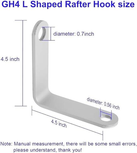 1/4"and 3/8" NPT GH4 L Gun Hanger Rafter Hook Fit for Nail Guns Fits Pneumatic Tools with 1/4" & 3/8" NPT Fitting in Kuwait
