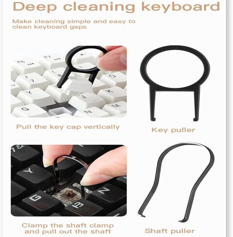 مجموعة تنظيف إلكترونية 18 في 1 من هوفنوغشوين، أدوات تنظيف الكمبيوتر المحمول الاحترافية المحمولة مع فرشاة، مجموعة تنظيف كمبيوتر متعددة الوظائف تصميم مضغوط لسماعات الأذن/الكمبيوتر المحمول/الهاتف/الشاشة/الكاميرا in Kuwait