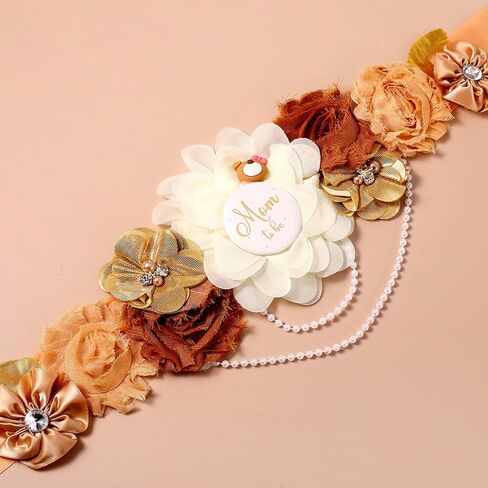 سوسوررو مجموعة دبابيس حمل من تيدي بير عبارة «Mommy to Be & Daddy to Be» حزام بطن لطيف على شكل زهرة هدية للكشف عن جنس المولود وديكورات حفلات استقبال المولود in Kuwait