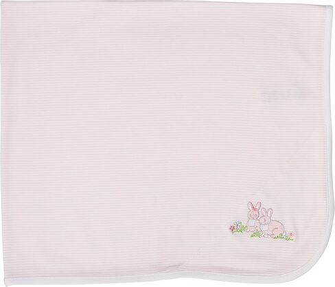 Little Me Baby 100% Cotton Receiving Blanket, Bunnies, One Size in Saudi Arabia