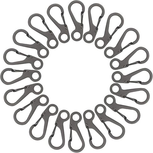 20 قطعة الربيع المفاجئة هوك Carabiners كليب الربيع معلقة مشبك Paracord المفاجئة هوك التخييم زجاجة ظهره المشابك المفاتيح in Saudi Arabia