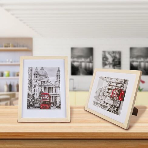 مجموعة إطارات صور مقاس 11 × 14 مكونة من 6 قطع، تعرض صور مقاس 8 × 10 مع حصيرة أو 11 × 14 بدون حصيرة لعرض سطح الطاولة والتعليق على الحائط، إطارات صور كلاسيكية بسيطة لمعرض الحائط وديكور المكتب المنزلي، أسود in Kuwait