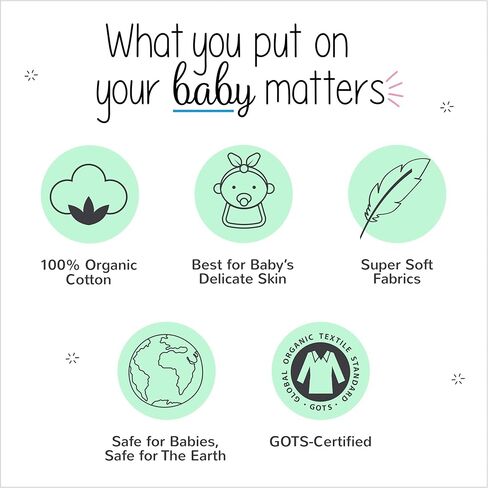 ملابس نوم ضيقة بأكمام قصيرة للفتيات الصغيرات من Lamaze Organic in Kuwait