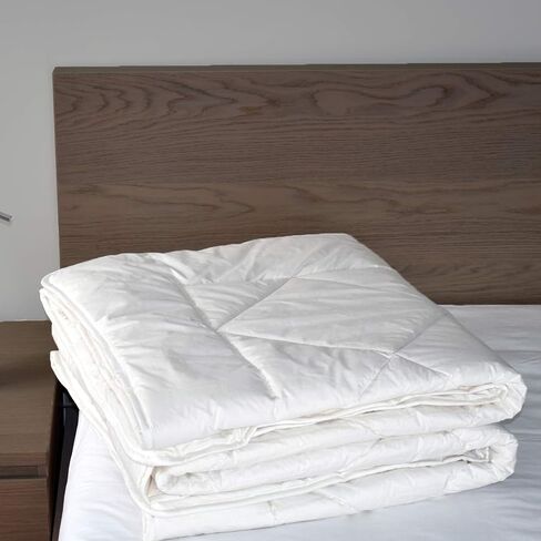 Woolino Premium Australian Wool Duvet Insert Bed Comforter, Mid-Weight Wool Comforter, Organic Cotton Shell, Machine Washable, Crib Size in Saudi Arabia