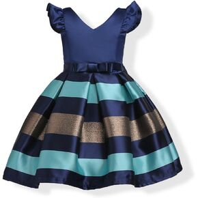 WeeH Girl Dress Gown Party Wedding Ruffles Dresses Ring Bearer Princess Dress