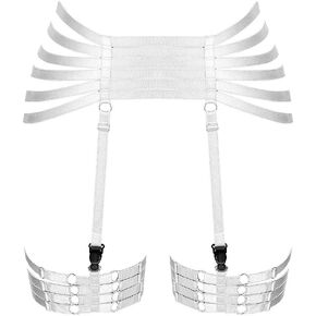 Woman Body Harness Garter Punk Gothic Belt Leg Strap Lingerie cage Plus Size Stretchy Fabric