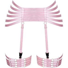 Woman Body Harness Garter Punk Gothic Belt Leg Strap Lingerie cage Plus Size Stretchy Fabric