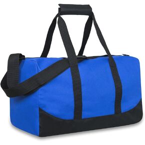 30 Liter, 17 Inch Canvas Duffle Bags for Men and Women – Travel Weekender Overnight Carry-On Shoulder Duffel Tote Bags (Black)