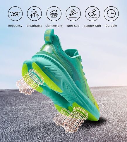 ONEMIX Men's Max Cushioned Walking Shoes with Air Cushion - Plantar Fasciitis Pain Relief in Kuwait