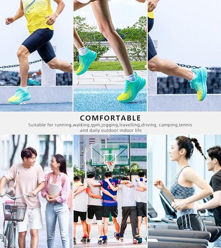 ONEMIX Men's Max Cushioned Walking Shoes with Air Cushion - Plantar Fasciitis Pain Relief in Kuwait