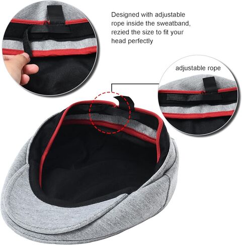 قبعات JANGOUL للرجال من Newsboy قبعة مسطحة من القطن قابلة للتعديل من Gatsby Ivy Irish Hat in Kuwait