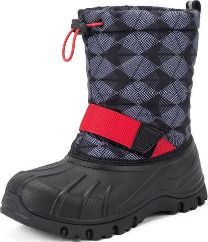 Yeerovan Boys Girls Snow Boots Winter Outdoor Waterproof Slip Resistant Cold Weather Shoes(Little Kid/Big Kid) in Saudi Arabia