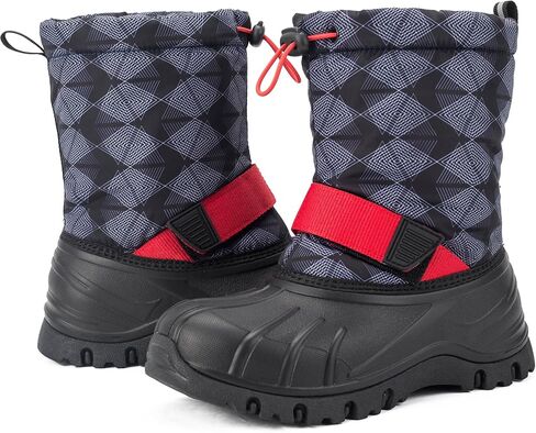Yeerovan Boys Girls Snow Boots Winter Outdoor Waterproof Slip Resistant Cold Weather Shoes(Little Kid/Big Kid) in Saudi Arabia
