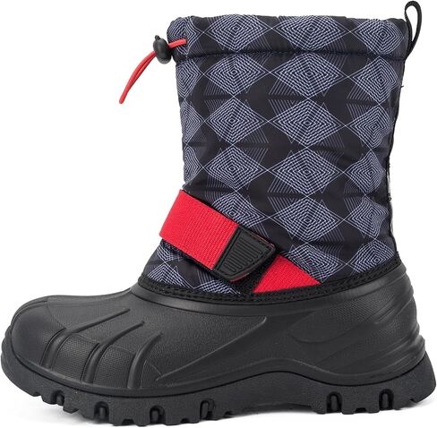 Yeerovan Boys Girls Snow Boots Winter Outdoor Waterproof Slip Resistant Cold Weather Shoes(Little Kid/Big Kid) in Saudi Arabia