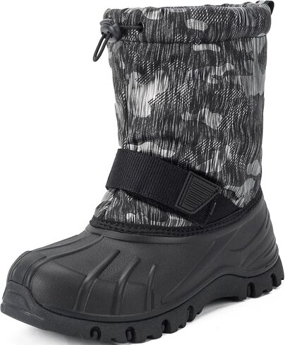 Yeerovan Boys Girls Snow Boots Winter Outdoor Waterproof Slip Resistant Cold Weather Shoes(Little Kid/Big Kid) in Kuwait